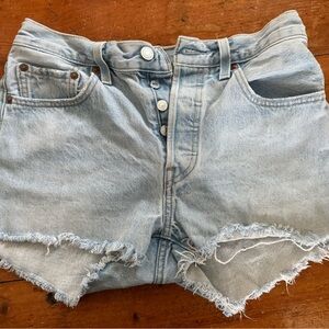 Levi's Light Blue Jean Shorts for Women